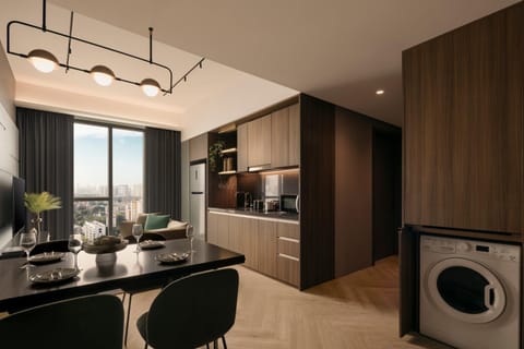 Kitchen or kitchenette, Dining area, pet friendly, washing machine