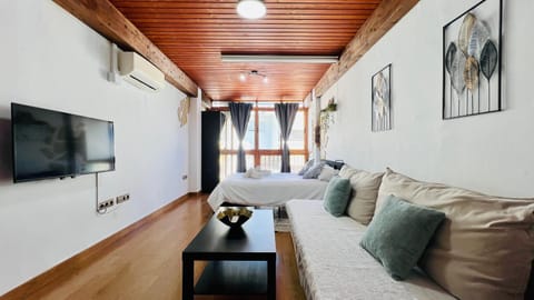 Bed, TV and multimedia, Photo of the whole room, air conditioner