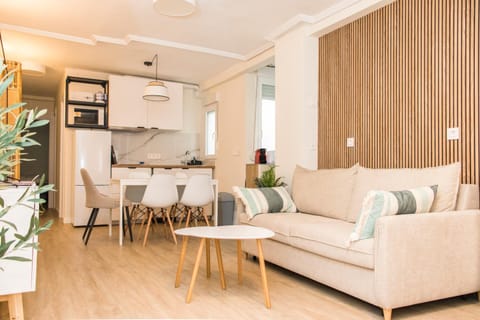 Kitchen or kitchenette, Living room, Dining area