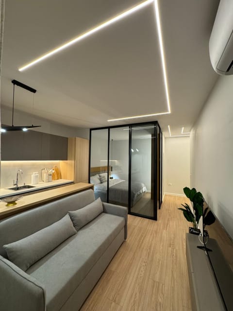 Bed, TV and multimedia, Living room, Photo of the whole room, Seating area, Bedroom