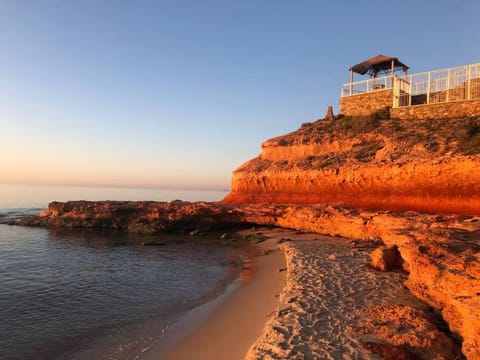 Natural landscape, Beach, Sunrise