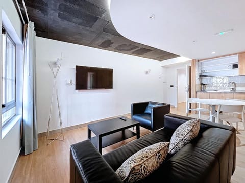 TV and multimedia, Kitchen or kitchenette, Living room, Seating area, Dining area, minibar, stove, air conditioner