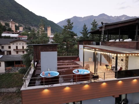 Hot Tub, View (from property/room), Balcony/Terrace, Mountain view