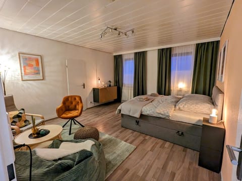 Bed, TV and multimedia, Living room, Photo of the whole room, Seating area, Bedroom, internet