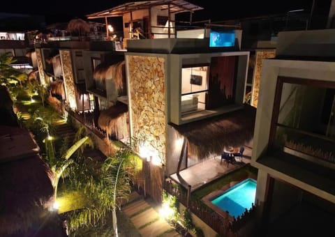 Patio, Night, Natural landscape, View (from property/room), Balcony/Terrace, Swimming pool