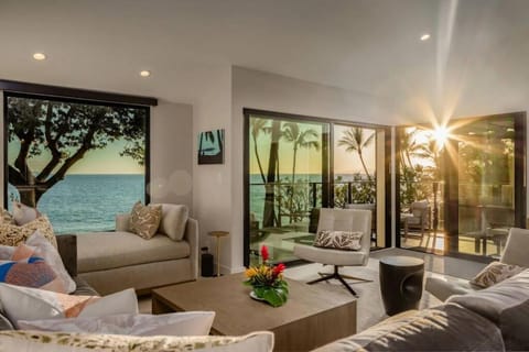Living room, Seating area, Sea view