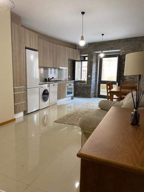 Living room, kitchen