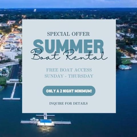 Lakefront Duplex With Pontoon Boat Downtown House in Mount Dora