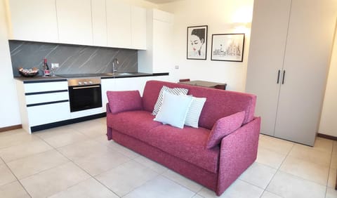 Living room, kitchen