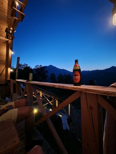 Night, Natural landscape, View (from property/room), Balcony/Terrace, Mountain view