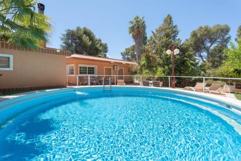 Property building, Living room, Swimming pool