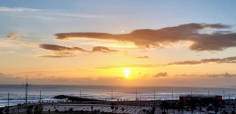Beach, Sea view, Sunset