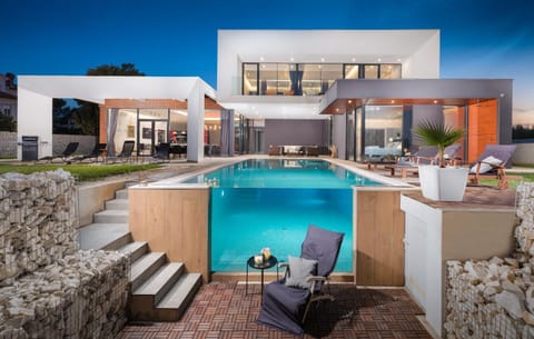 Property building, Patio, Pool view, Swimming pool