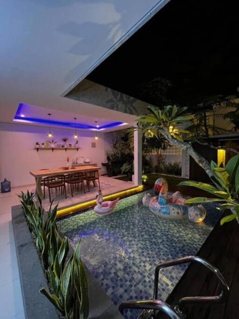 Patio, Night, Pool view, Swimming pool, Swimming pool