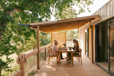 Patio, Day, Dining area, Garden view