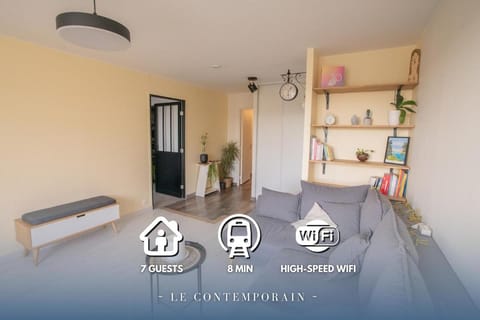 Le Contemporain ~ T4 Spacieux ~ RER A & Disney Apartment in Torcy