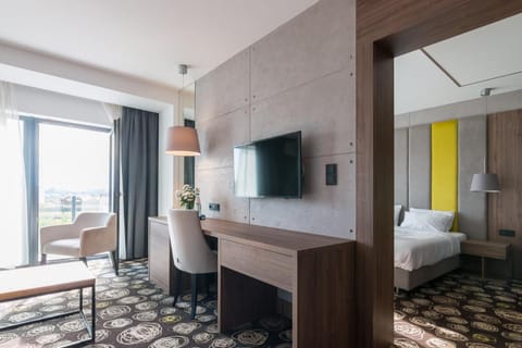 Bed, Living room, Photo of the whole room, Seating area, Bedroom