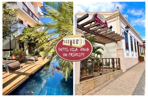 Property building, Facade/entrance, Day, Property logo or sign, Garden, Pool view, Swimming pool, sunbed
