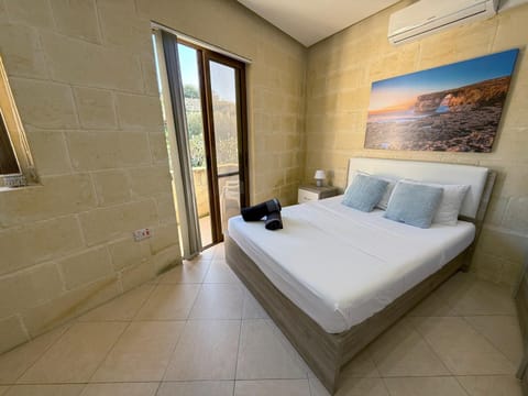 Bed, View (from property/room), Bedroom, towels, air conditioner