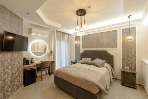 Bed, Bedroom, air conditioner