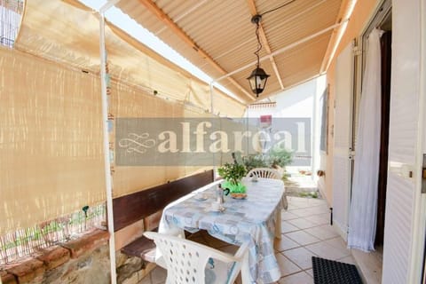 Patio, Living room, Dining area