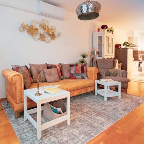 Kitchen or kitchenette, Living room, Seating area, Dining area, Family, heating, oven, air conditioner