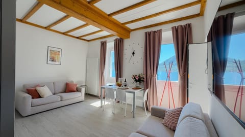 Living room, Seating area, Lake view
