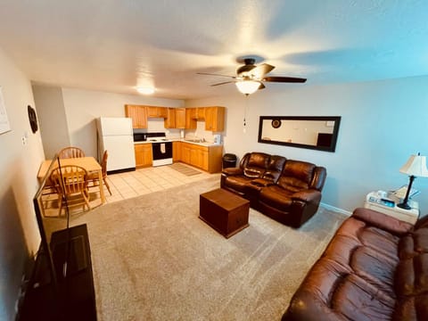 Kitchen or kitchenette, Living room, Dining area