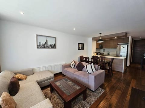 Kitchen or kitchenette, Living room, Dining area