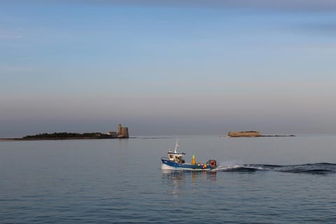 Chambre d'hôte, avec espace vue sur mer, à 400 m du port au 2ème et 3ème étage d'une maison typique de Saint Vaast La Hougue Bed and Breakfast in Saint-Vaast-la-Hougue