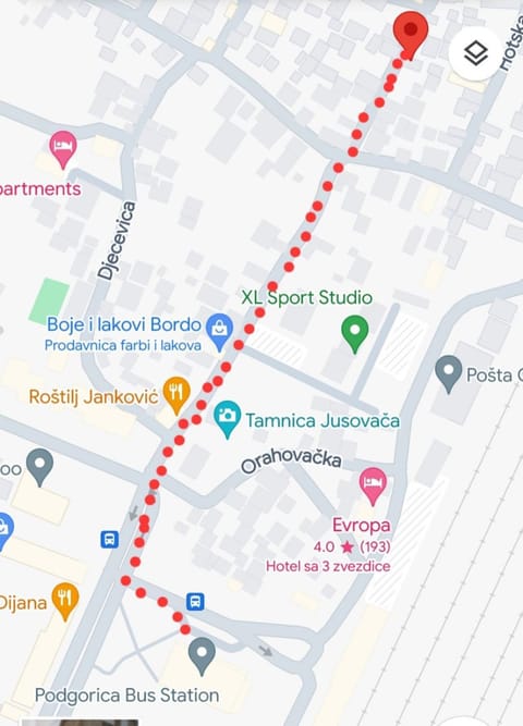 Old Street Apartment in Podgorica