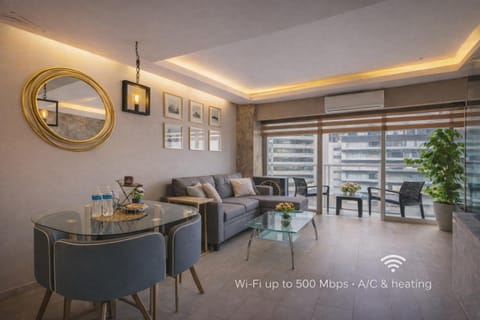 Living room, Dining area, air conditioner