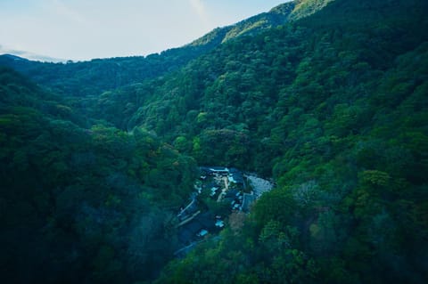 Natural landscape, Bird's eye view, Mountain view
