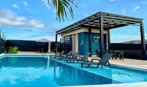 Property building, Day, Natural landscape, Mountain view, Pool view, Swimming pool, sunbed