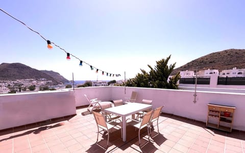 Off site, Day, Natural landscape, Solarium, Balcony/Terrace, Dining area, Mountain view, Sea view, sunbed