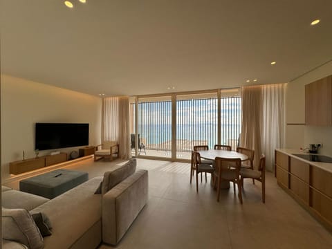 TV and multimedia, Kitchen or kitchenette, Living room, Dining area, Sea view