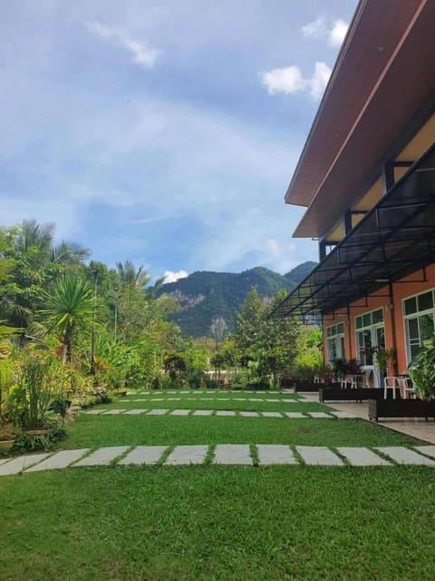 Property building, Natural landscape, Garden, Mountain view