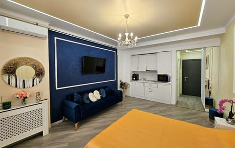 TV and multimedia, Kitchen or kitchenette, Photo of the whole room, minibar, stove