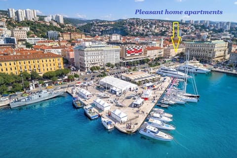 Property building, Nearby landmark, Day, Bird's eye view, City view, Sea view