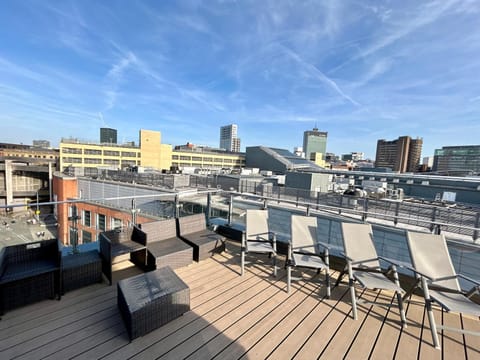 Day, View (from property/room), Balcony/Terrace, City view, sunbed