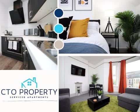 2 Bed Flat near Stadium with Street Parking by CTO Serviced Apartments Apartment in Cardiff