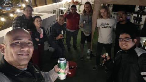 Balcony/Terrace, Drinks, group of guests