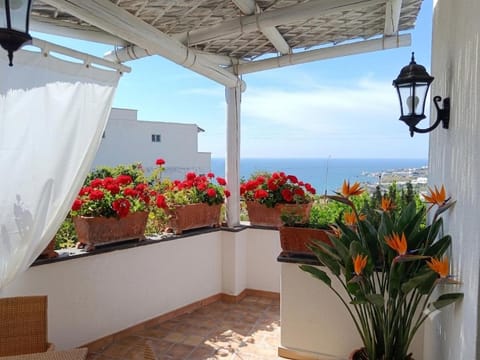 Patio, Spring, Day, Natural landscape, Garden, View (from property/room), Balcony/Terrace, Garden view, Sea view