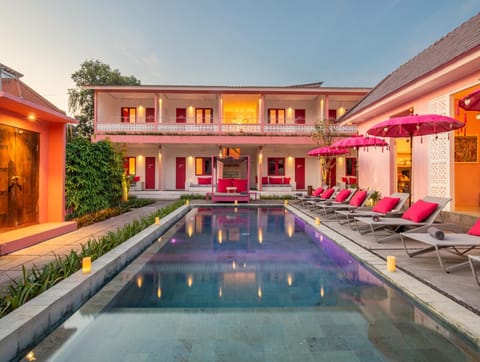 Swimming pool, Sunset