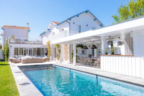 Property building, Patio, Garden, Pool view, Swimming pool
