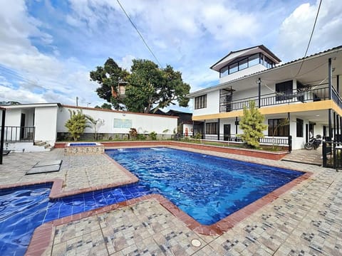 Property building, Pool view, Swimming pool