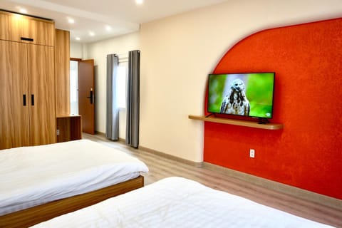 Bed, TV and multimedia, Bedroom