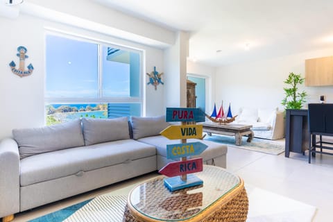 Living room, Seating area, Sea view