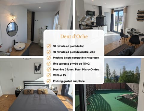 Cosy et moderne avec Clim - Dent d'Oche Apartment in Thonon-les-Bains
