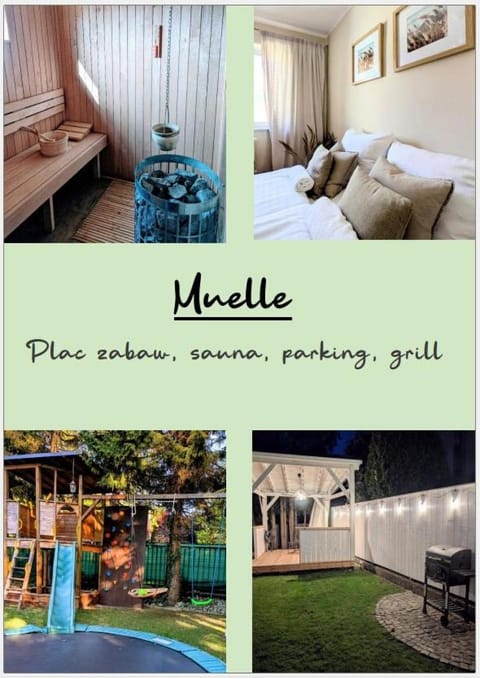 Muelle Sauna Parking Plac zabaw Apartment in West Pomeranian Voivodeship, Poland